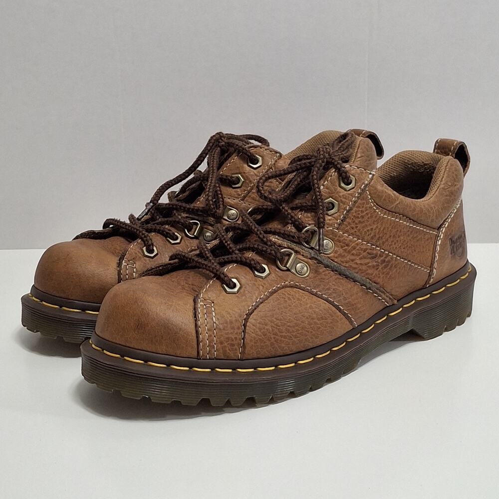 Vintage Mens Chunky Dr Martens Finnegan AW004 Brown Y2K US Shoes Mens Size 8